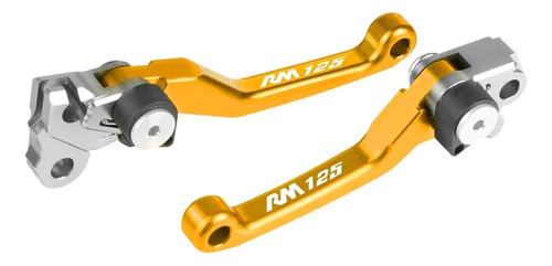 Manijas Palancas De Freno Embrague P/ Suzuki Rm 125 1996 03 Amarillo — foto 5