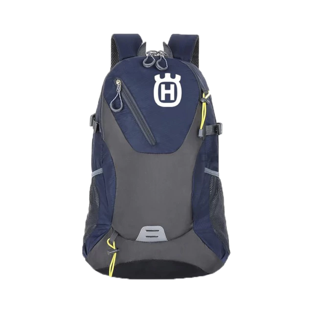 Mochila Impermeable Resistente Azul Para Amantes De Motos Husqvarna