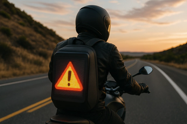 Mochila Led impermeable para Motociclistas - Edicion 2026 - Unica