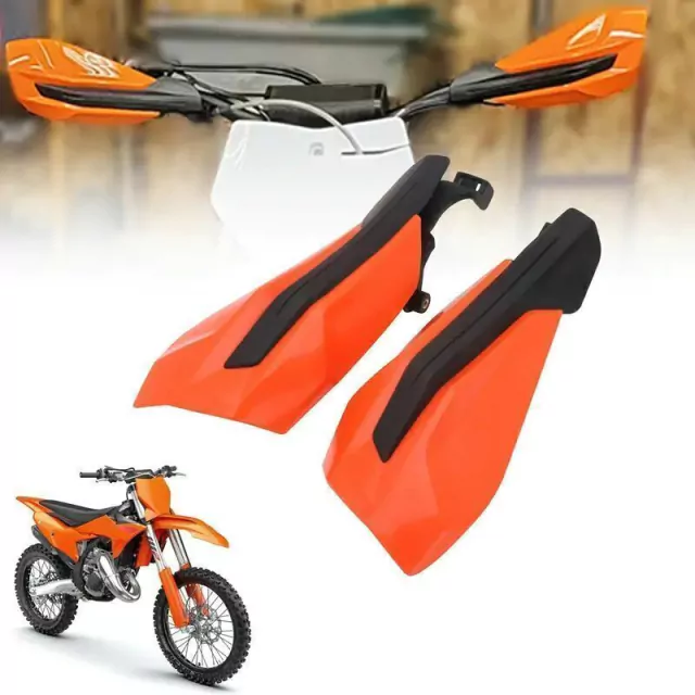 Protector de Manillar Cubre manos, para motos KTM EXC / XC / SX - 2018 al 2022 - Naranja — foto 2