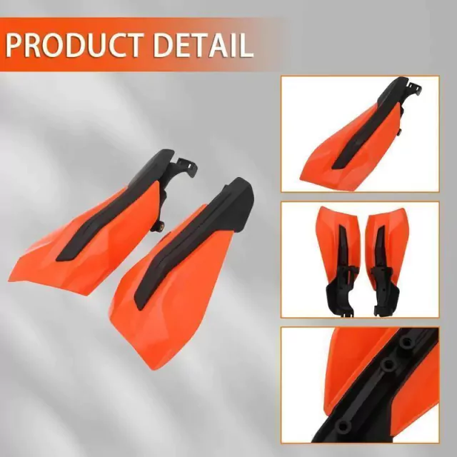 Protector de Manillar Cubre manos, para motos KTM EXC / XC / SX - 2018 al 2022 - Naranja — foto 7