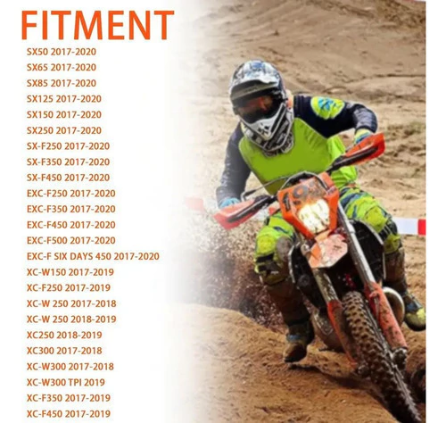 Protector De Manos Cubre Manos P Motos Ktm Sx Exc Xc 2020-25 Naranja Izquierdo/derecho — foto 5