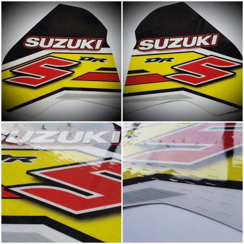 Suzuki Dr 350 Dr350 Dr350 Calcos Gráficas Amarillo Laminado — foto 2