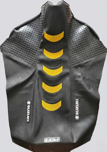 Suzuki Dr250 Dr 250 Funda Asiento Grip Negra Amarilla Negro — foto 2