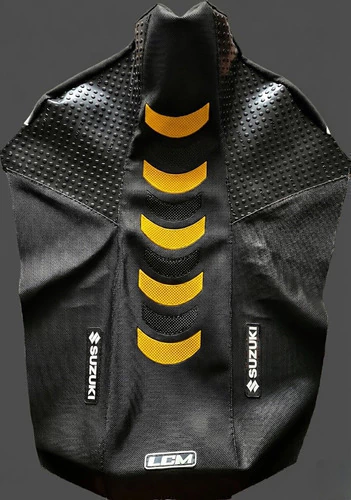 Suzuki Dr250 Dr 250 Funda Asiento Grip Negra Amarilla Negro — foto 4