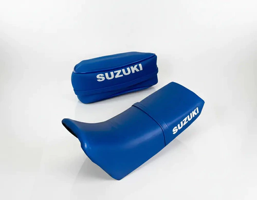 Suzuki Dr350 Dr 350 Funda Asiento Tapizado + Bolso Azul