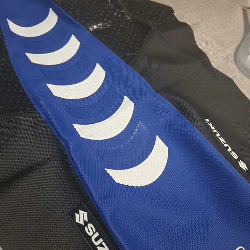 Suzuki Dr350 Dr 350 Funda Asiento ultragrip Azul — foto 3