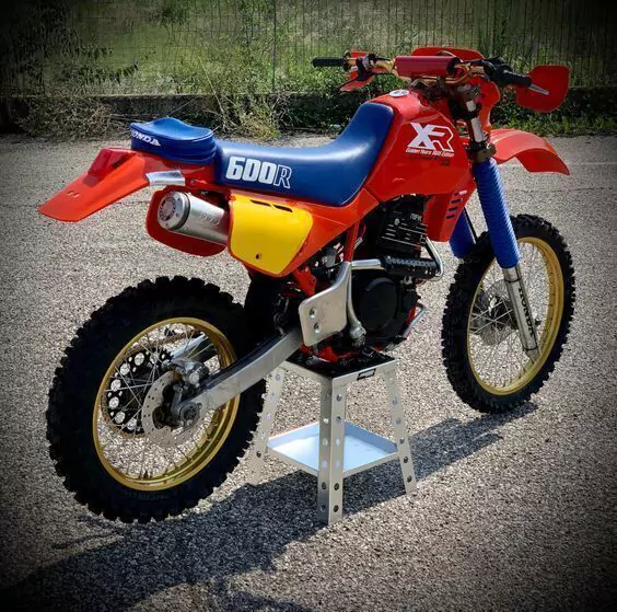 TAPIZADO FUNDA DE ASIENTO PARA HONDA XR600R XR 600 1986 - CUERO SINTÉTICO Azul — foto 2