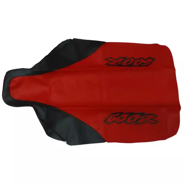 TAPIZADO FUNDA DE ASIENTO PARA HONDA XR600R XR 600 1998 - 1999 - CUERO SINTÉTICO ROJO - NEGRO