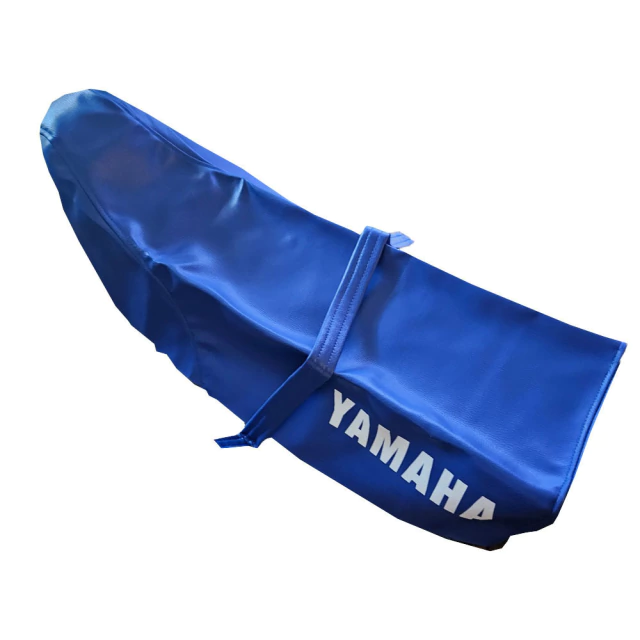 TAPIZADO FUNDA DE ASIENTO PARA YAMAHA DT125 DT175 AZUL, CUERO SINTETICO