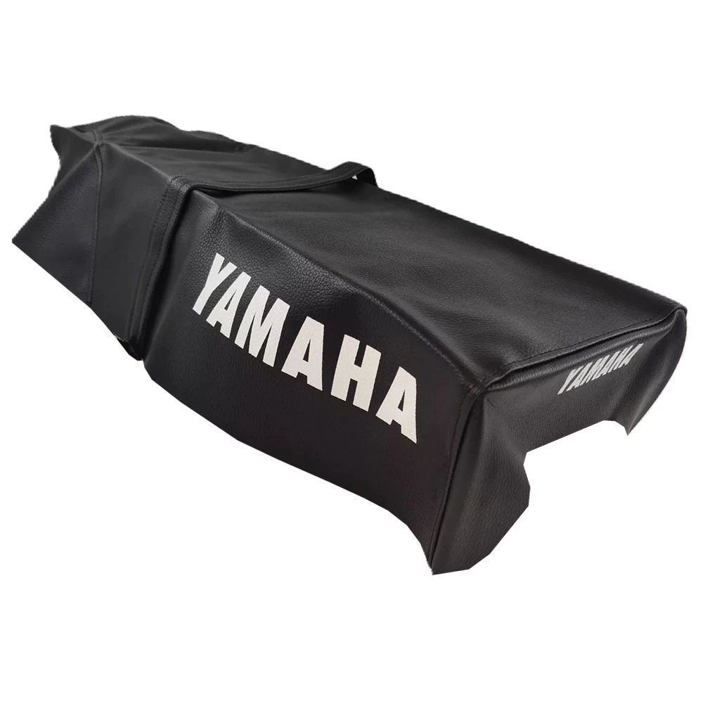 TAPIZADO FUNDA DE ASIENTO PARA YAMAHA DT125 DT175 NEGRO, CUERO SINTETICO