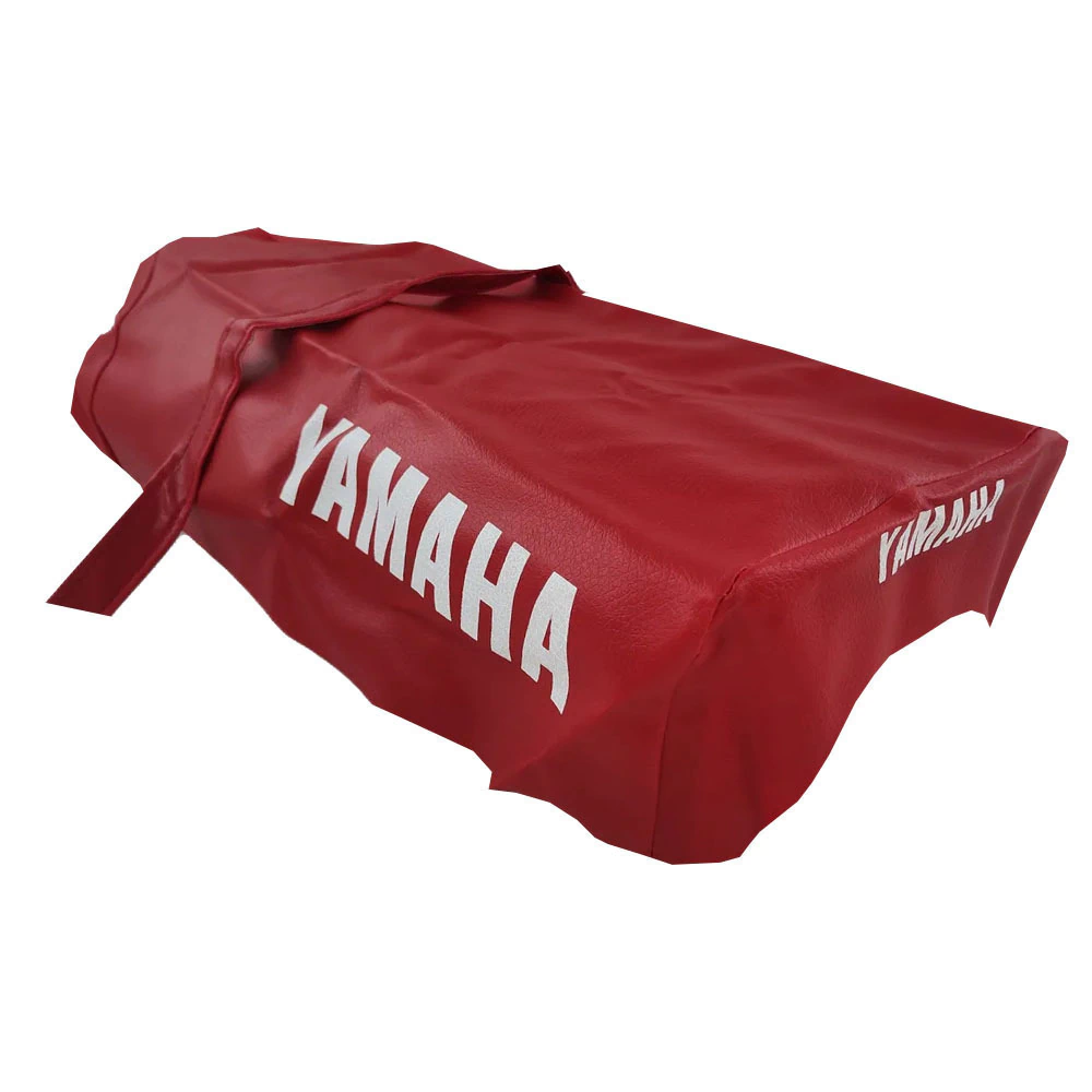 TAPIZADO FUNDA DE ASIENTO PARA YAMAHA DT125 DT175 ROJO, CUERO SINTETICO