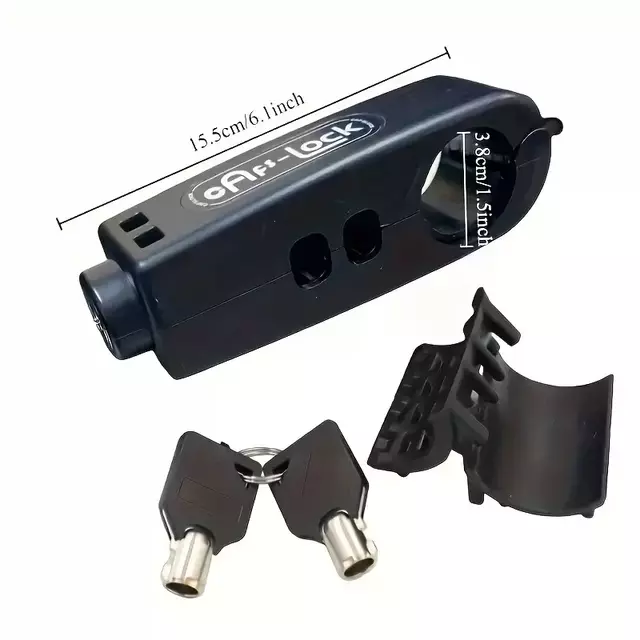 Traba Antirrobo Para Moto Traba Volante Bloqueo Con Llave