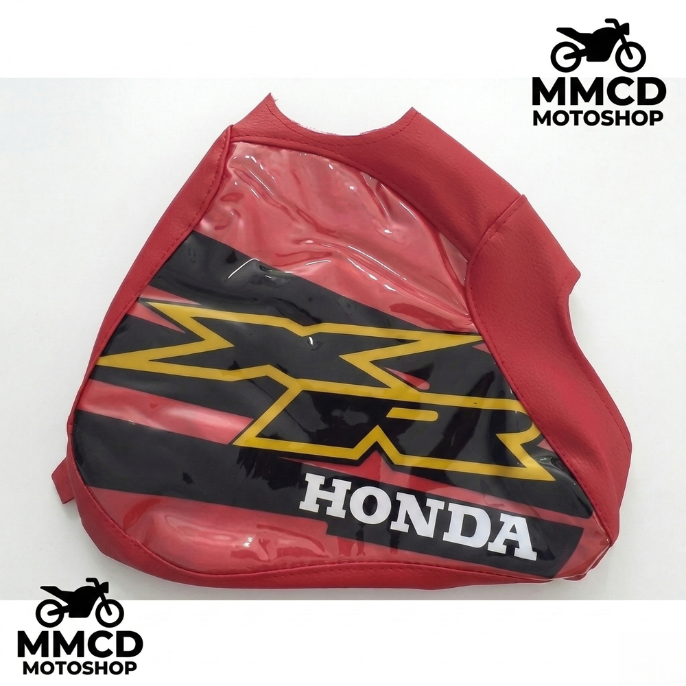 XR80R Diseño 2000 Funda de Tanque XR 80 1990-2000 Cuero Sintético y Vinilo rojo