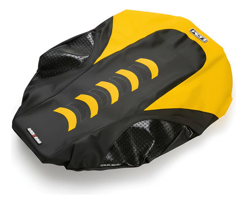 Yamaha Banshee 350 Funda de asiento ULTRAGRIP Lcm Negra Gajos Amarillo Amarillo — foto 2