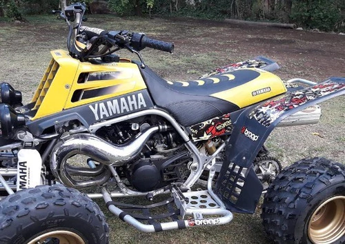 Yamaha Banshee 350 Funda de asiento ULTRAGRIP Lcm Negra Gajos Amarillo Amarillo — foto 4