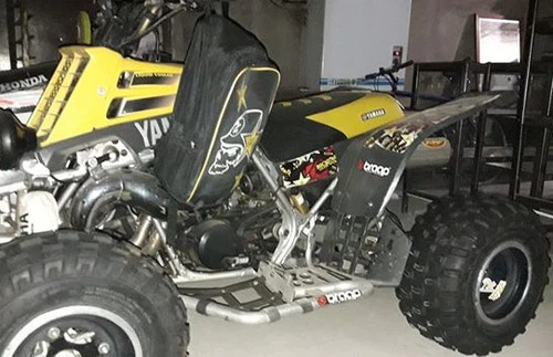 Yamaha Banshee 350 Funda de asiento ULTRAGRIP Lcm Negra Gajos Amarillo Amarillo — foto 5