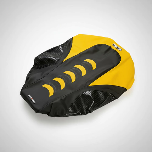 Yamaha Banshee 350 Funda de asiento ULTRAGRIP Lcm Negra Gajos Amarillo Amarillo — foto 7