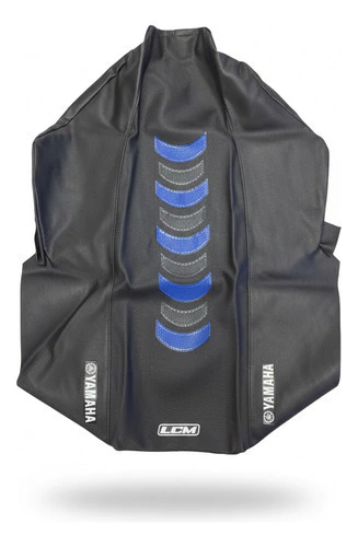 Yamaha Banshee 350 Funda de asiento ULTRAGRIP Lcm Negra Gajos Azules Negro — foto 6